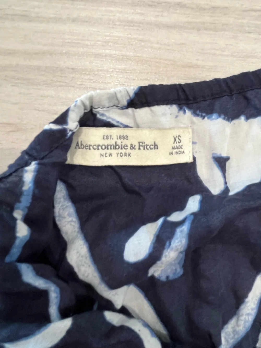 Abercrombie & Fitch Black and White Printed Maxi Dress Size XS